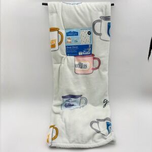 Gilmore Girls Plush Throw Blanket 50x70inches Coffee Cups Stars Hollow Design